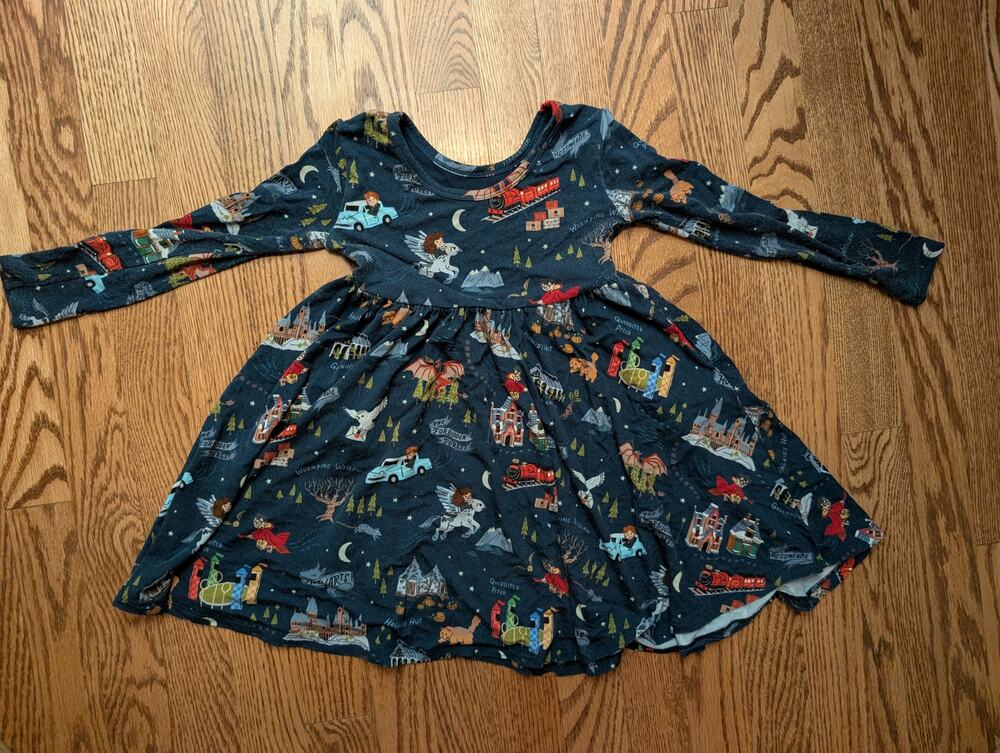 Little Sleepies x Harry Potter - Evening at Hogwarts 4T dress